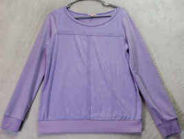 Juicy Couture Sweatshirt Womens Medium Purple Polyester Long Sleeve Round Neck - £13.84 GBP