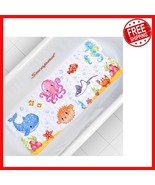 Kids’ Non-Slip Bath Mat 40x16 in Pink Octopus, Machine Washable with Dra... - $464.46 MXN