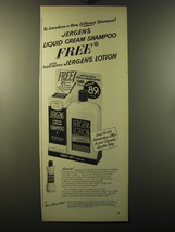 1949 Jergens Liquid Cream Shampoo and Lotion Ad - To introduce a new different  - £14.48 GBP
