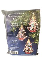 Vintage Sulyn Multi Christmas Tree Sequin &amp; Beaded Ornament Kit 104-B Se... - $352.29 MXN