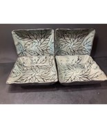 Roscher Newport Collection Plates, Set Of 4 Green Leaf Design 8.5&quot; Squar... - $54.31 CAD