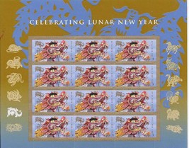 Year Of The Dragon Jan 23 2012  S/Sheet   Usa Mint Forever Stamps - $19.95