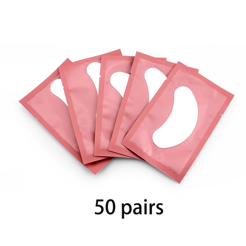  100 pairs of eyelash pad gel patches grafted under the eyelashes eye patch for eyelash thumb200