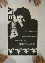 Joe Ely Poster Liberty Lunch April 14 The Band And The Fireeaters Jagmo Austin - £141.58 GBP
