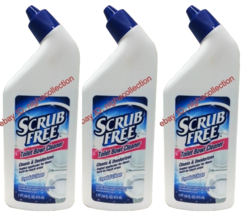 ( 3 ) Scrub Free Toilet Bowl Cleaner Crystal Clean Cleans &amp; Deodorizes 1... - £19.36 GBP