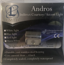 Lumitec 101044 Andros Courtesy/Accent Blue Led Light Stainless Finish 12V - £55.43 GBP