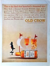 Old Crow Bourbon Whiskey Andrew Jackson -1964 Vintage Print Ad - €9,29 EUR