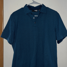 Murano men’s diamond pattern slim, fit polo shirt size large - £9.20 GBP