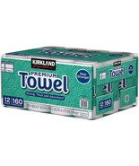 Kirkland Signature Premium Big Roll Paper Towels 12-roll, 160 Sheets Per... - $39.59