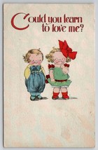 Cute Kids Learn To Love Me Valentine To Long Pine Nebraska Postcard A33 - £5.46 GBP