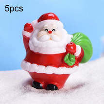 5pcs Christmas Cute Micro Landscape DIY Bonsai Decoration Snowscape Ornament, St - £0.78 GBP