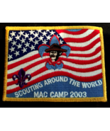 vintage Boy scout patch/badge &quot;Scouting around the world MAC CAMP 2003&quot; - £5.44 GBP