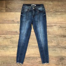 KanCan Cropped Skinny Raw Hem Jeans sz 1 / 24 - £18.93 GBP