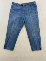Liz Claiborne Petite Women&#39;s Cropped Blue Jeans Size 8P High Rise Cotton... - £8.94 GBP