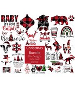 Christmas Designs Bundle 30+ SVG files, Popular Christmas designs, Heife... - $2.50