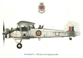 SQUADRON PRINTS POSTCARDS SWORDFISH II RN MILITARY AIRCRAFT BOMBER AIRPL... - £3.93 GBP