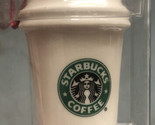Starbucks Holiday 2007 Christmas Tree Ornament Set White To Go Cup New I... - $17.71