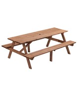 8-Person Wooden Picnic Table w/ Benches (2220lb) - $5,349.91 MXN