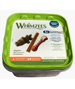 14 Whimzees Natural Dental Chews Alligator Stix &amp; Brushzees Dogs 40-60 Lbs - £20.94 GBP