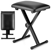 5 Core Keyboard Bench X Style Piano Stool Thick Padded Seat 16.3 to 19.6... - $29.36