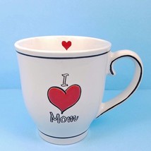 I Heart Mom Coffee Mug Cup or Pen Holder 17oz in White by Blue Sky Spectrum - £9.88 GBP