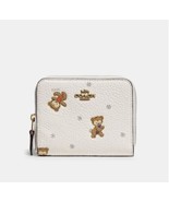 Coach Boxed Small Zip Around Wallet With Snowy Bears Print NWT C6603B - £58.66 GBP