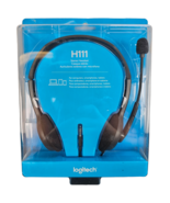 Logitech H111 Wired Headset Stereo Headphones with Noise Cancelling Micr... - $11.84