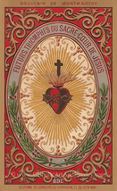 Future Triumphs of the Sacred Heart – based on a Vintage French Holy Card – Cath - £10.14 GBP+