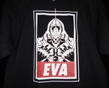 TeeFury Eva MEDIUM &quot;Eva&quot; Parody Shirt BLACK - £10.55 GBP