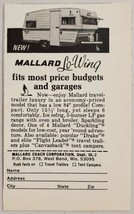 1968 Print Ad Mallard Lo-Wing Travel Trailers West Bend,Wisconsin - £8.18 GBP