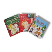 Christmas Little Golden Book Lot Rudolph Red Nosed Reindeer Poky Little Puppy - £9.10 GBP