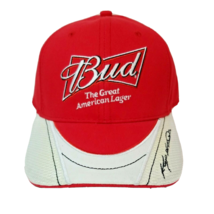 Bud Budweiser Kasey Kahne #9 Hat Cap Adult Red Hook Loop Adjustable Strap NASCAR - £10.94 GBP