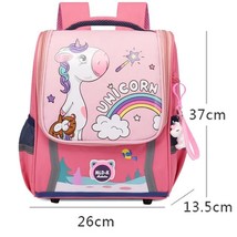 3D   Children&#39;s Schoolbag Girl Pink Light Backpa for School Teenagers Girls Wate - £117.43 GBP