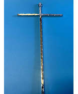 Silver Tone Hammered Wall Cross, New #AB-026-1 - $19.99