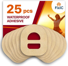 Fixic - 25 Pack - Adhesive Patches - Perfect for Omnipod - Best Waterproof Adhes - £20.58 GBP