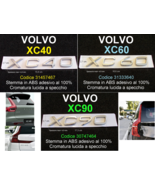 VOLVO XC40 XC60 XC90 Stemma Posteriore ABS CROMATO badge emblem armoirie... - $23.00