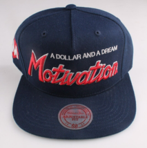 Mitchell &amp; Ness Motivación Gorra Snapback Azul Marino Rojo Blanco Dólar ... - $466.48 MXN