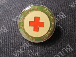 vintage enamel Lapel Pin: American Red Cross 125th Anniversary - $6.00