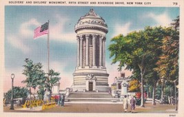 Soldiers&#39; &amp; Sailors&#39; Monument  New York City NY Riverside Drive Postcard E02 - £2.40 GBP