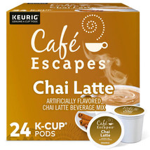 CAFE ESCAPES CHAI LATTE KCUPS 24CT - $20.64