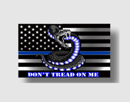 Police Thin Blue Line DTOM American Flag Sticker Decal (Select your Size) - £1.97 GBP+