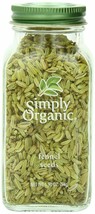 Simply Organic Fennel Seed, 1.9 oz - £8.90 GBP