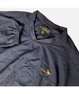 Footjoy Mens Golf Windbreaker Jacket Size Large Navy Blue Sand Piper Pul... - $30.49