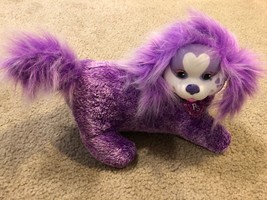 Puppy Surprise 12&quot; Plush Chloe, Purple Stuffed with 1 Puppy Excellent - £7.48 GBP