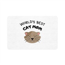 world&#39;s best cat mom animal lover&#39;s Pet Food Mat (12x18) - £28.11 GBP