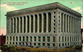 New City Hall and County Building Chicago Illinois IL 1911 Vtg Postcard - £3.12 GBP