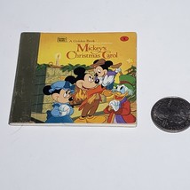 Golden Books Mini 2.75&quot; Mickey&#39;s Christmas Carol Lifesavers Presents 1983 - £8.75 GBP