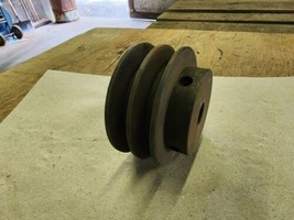 Unbranded Cast Iron 3-7/16&quot; 2 Groove A Belt Pulley / Sheave 5/8&quot; Bore. - £31.85 GBP