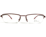 Christian Dior CD 3627 HJ3 Eyeglasses Frames Red Rectangular Half Rim 51... - $112.02