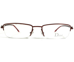 Christian Dior CD 3627 HJ3 Eyeglasses Frames Red Rectangular Half Rim 51-17-135 - £88.51 GBP